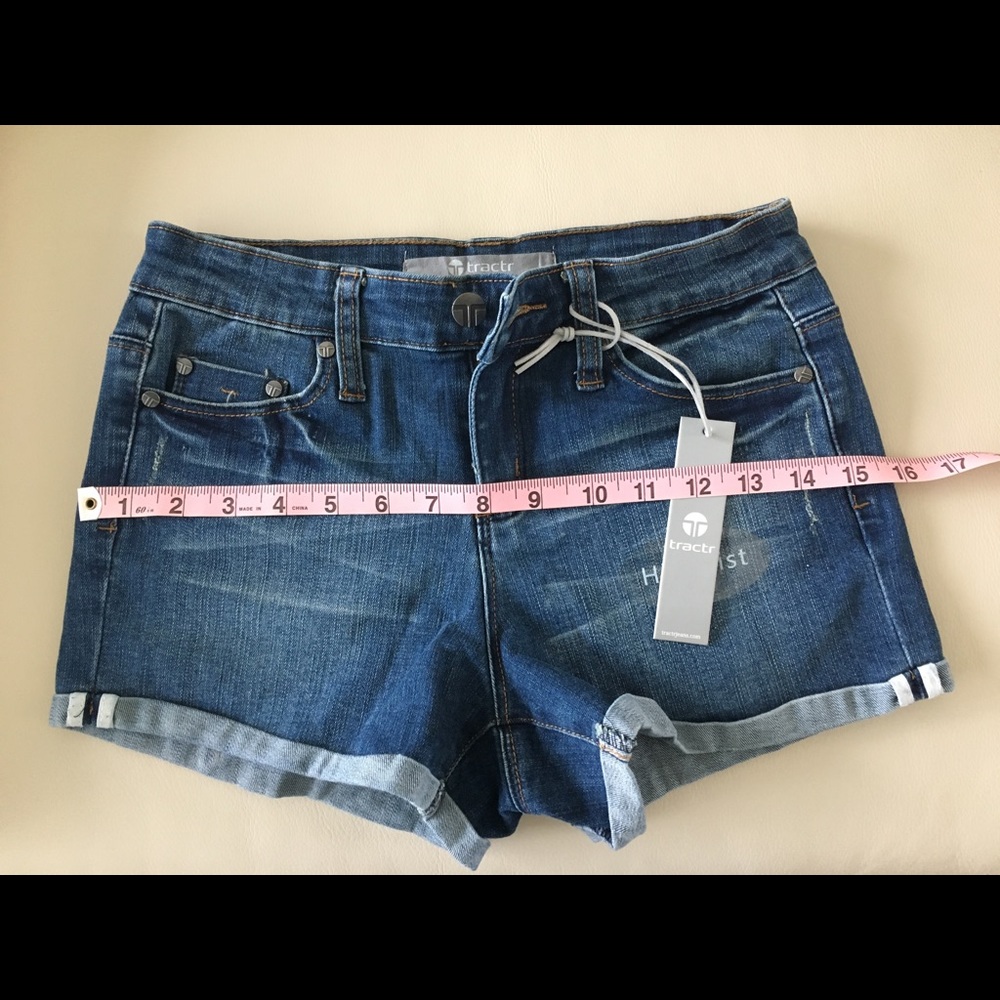 High waist cuffed denim, size 25